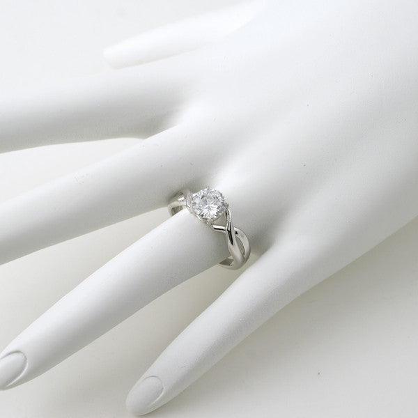 1.28 Carat Cubic Zirconia Solitaire Weave Ring