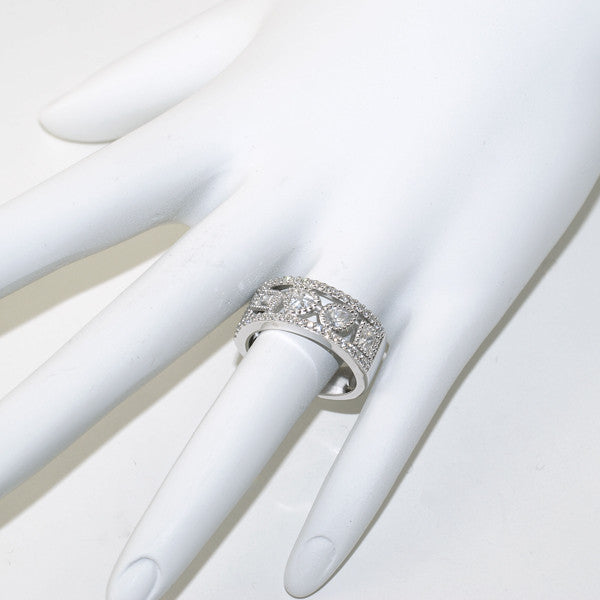 1.65 CTW Fancy Cut Faux Diamond Ring