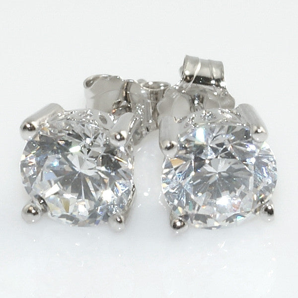 1.68 CTW Cubic Zirconia Studs Floral Setting