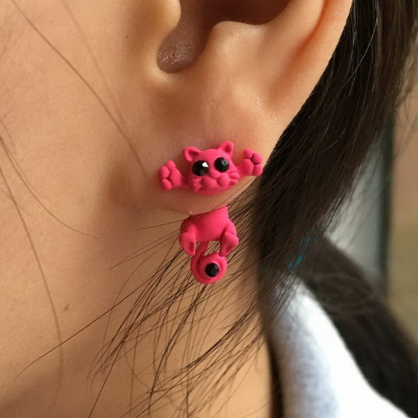 COLORFUL CAT EARRINGS