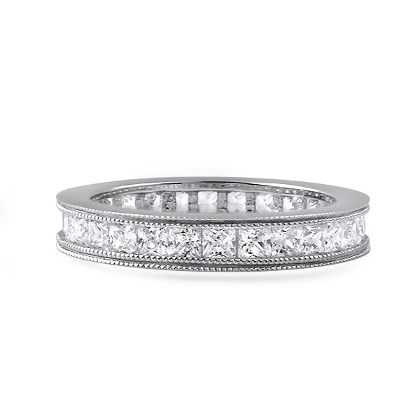 1.5 CTW Princess Cut CZ Eternity Band